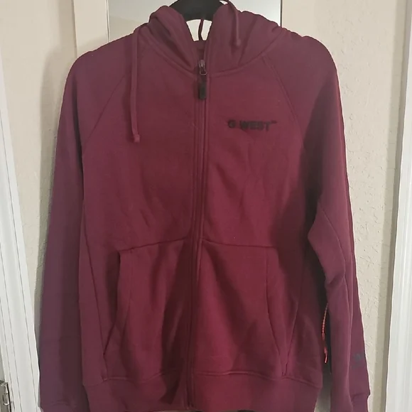 G West Maroon Hoodie - Picture 1 of 3